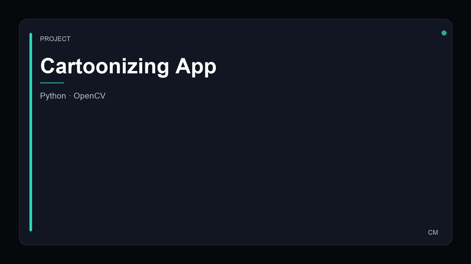 Cartoonizing App