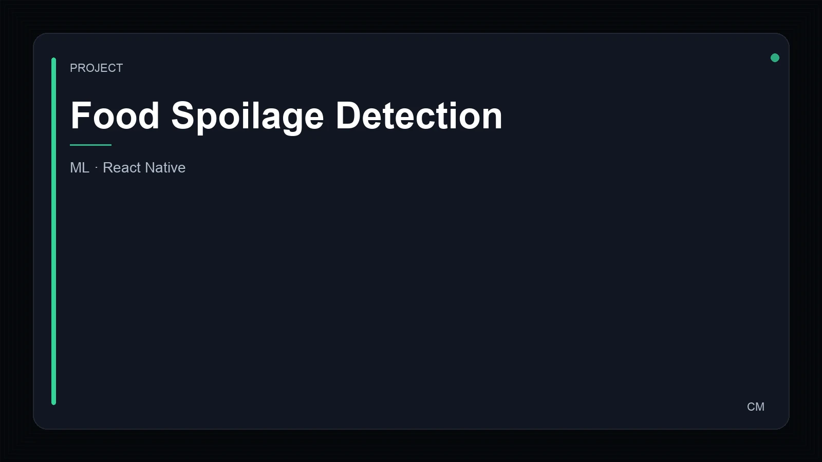 Food Spoilage Detection